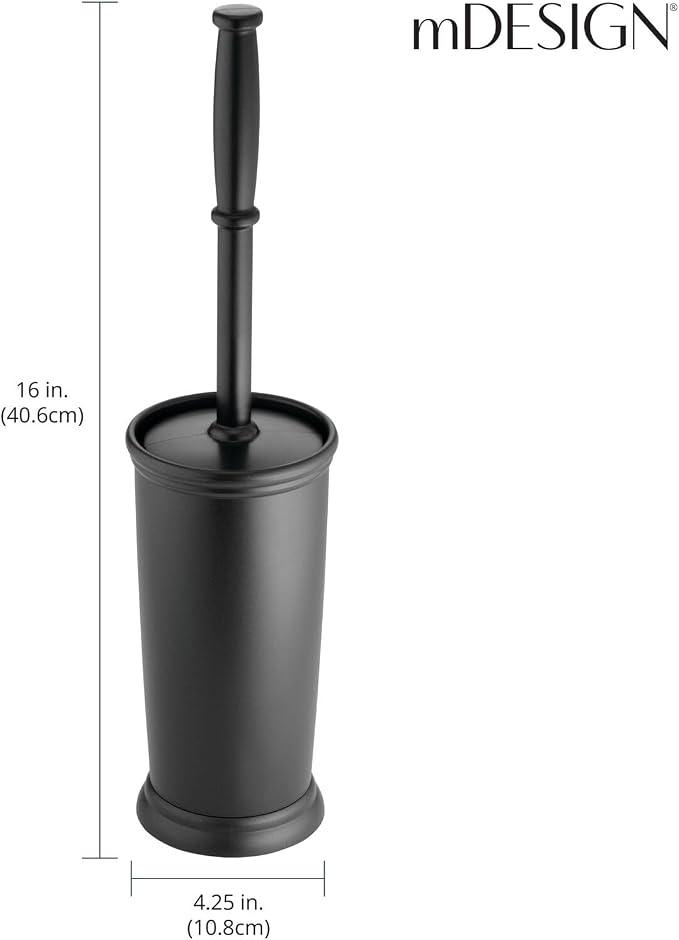 mDesign Toilet Bowl Brush and Holder - Image 4