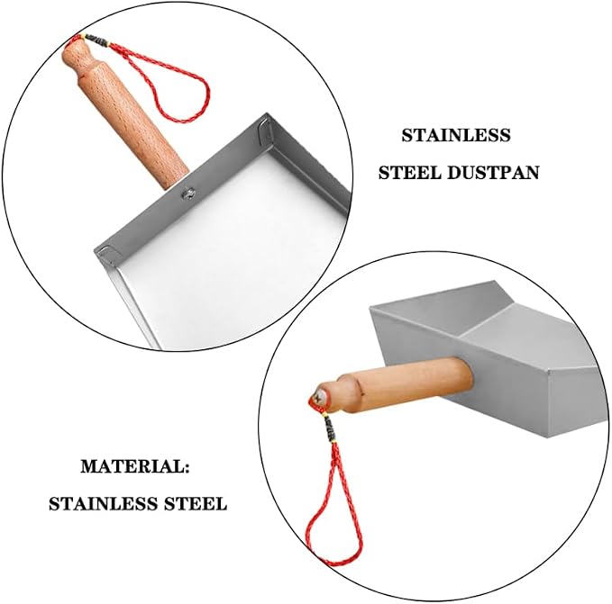 DECHOUS Stainless Steel Mini Dustpan Metal Small Dust Pan - Image 8
