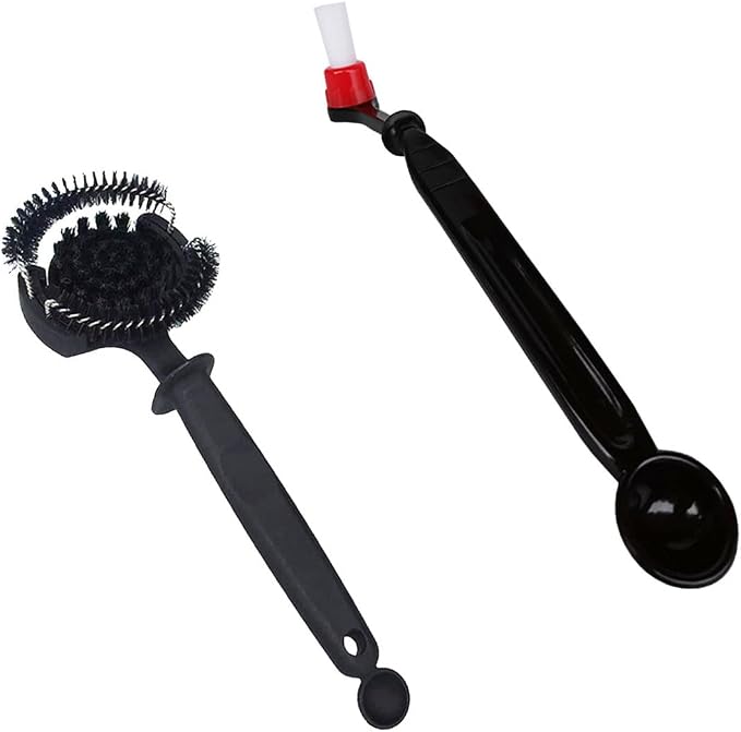 2 PCS Coffee & Espresso Machine Cleaning Brush Set, Curved Coffee Brush by Becho