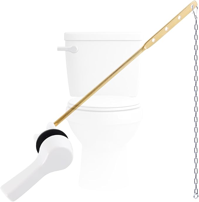 Hygie Rinse Metal Toilet Handle Lever Flush Replacement, Universal Front Mount by Greatcomfortathome