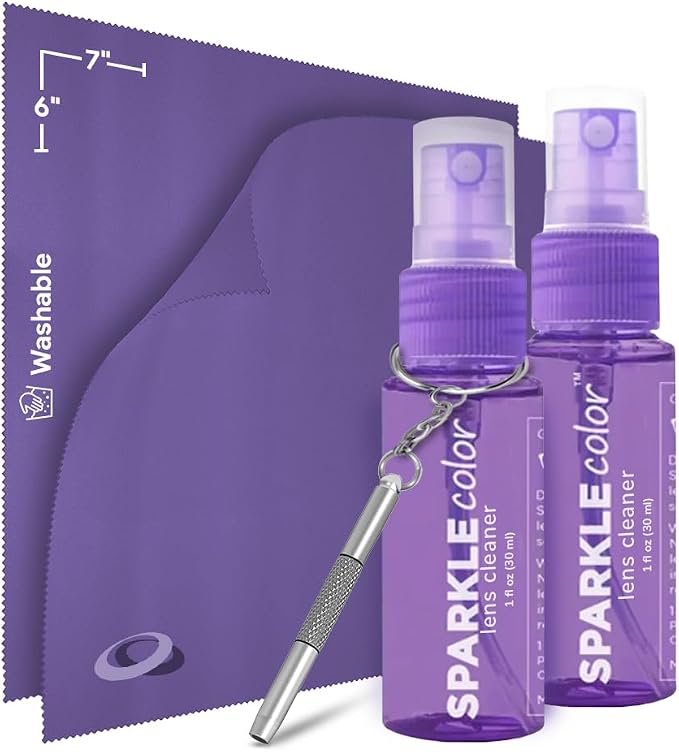 Sparkle Anti-Reflective Safe Lens Cleaner & Repair Kit – 1oz Glasses Cleaner by OPTIPAK