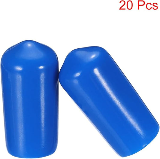 uxcell 20pcs Rubber End Caps 9.5mm ID Vinyl PVC Round Tube Bolt Cap Cover Screw - Image 2
