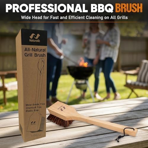 All-Natural Wooden Grill Brush and Grill Cleaner | Works as Scraper Tool - Image 8