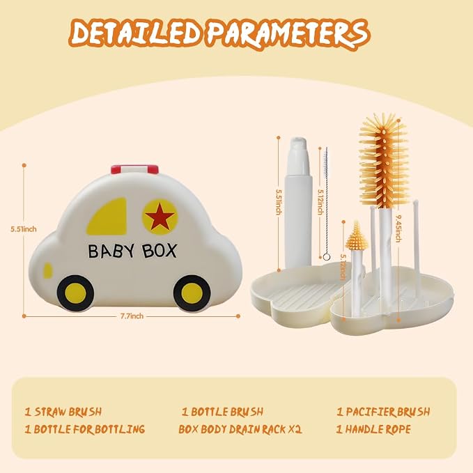 7-in-1 Baby Bottle Brush Set - Image 3