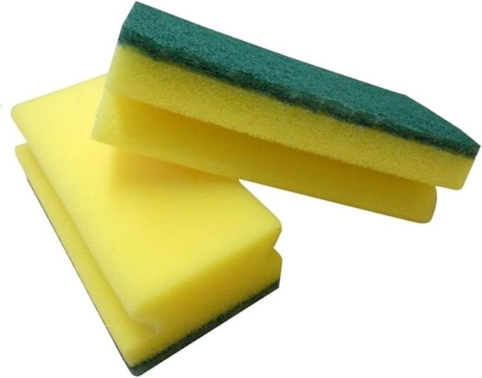 Heavy Duty Scrub Large Sponge, Dual-Sided Dishwashing & Cleaning Sponge - Image 2
