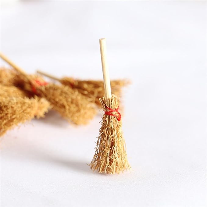 Mini Broom Rope Wizard Broom Halloween Decorative Accessory Hangings Decorations - Image 3