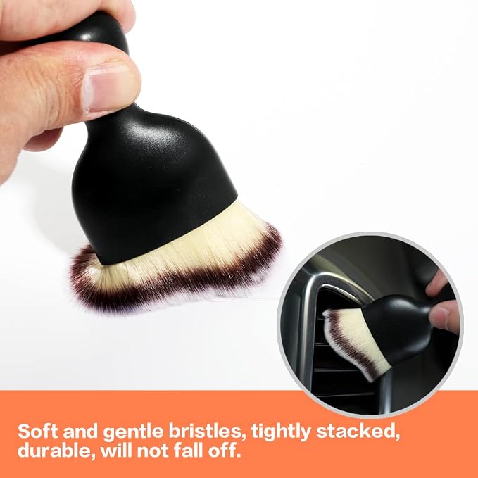 Car Interior Detailing Brush, Soft Bristle Cleaning Brush Car Detailing Brush - Image 4