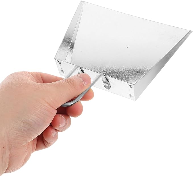 Amosfun Stainless Steel Handheld Dustpan Heavy Duty Mini Dust Pan - Image 3