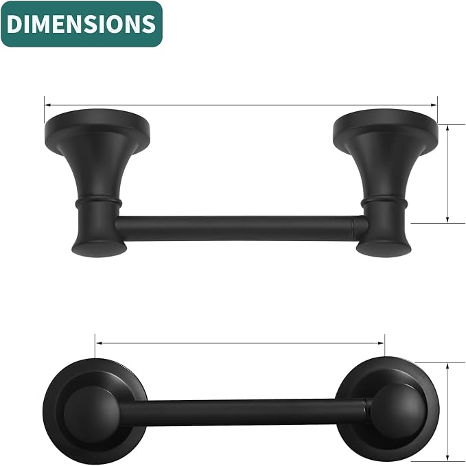 Hoimpro Wall Mounted Rustproof Toilet Tissue Paper Holder Bathroom Accessories - Image 4