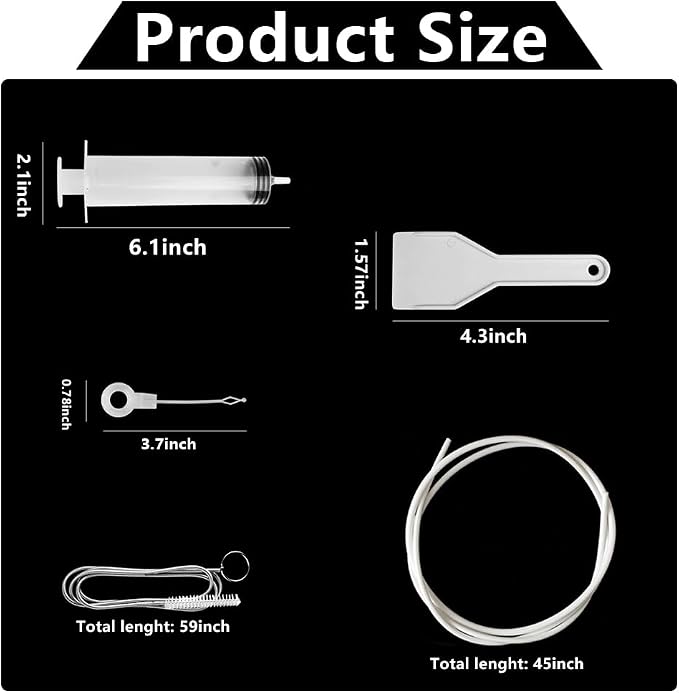 5pcs Refrigerator Drain Cleaning Tool, Reusable Fridge Dredging Kit, Remover - Image 3