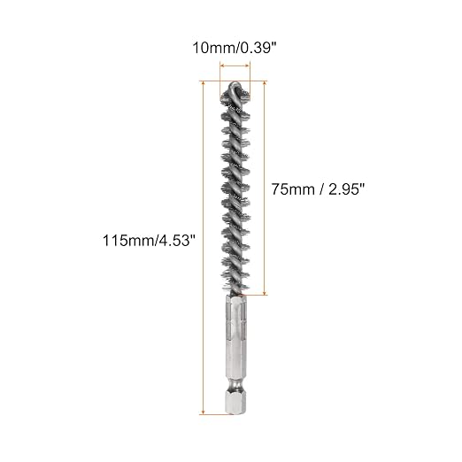 HARFINGTON 5Pcs Bore Brush Stainless Steel 10mm Dia Cleaning Twisted Wire Brush - Image 2