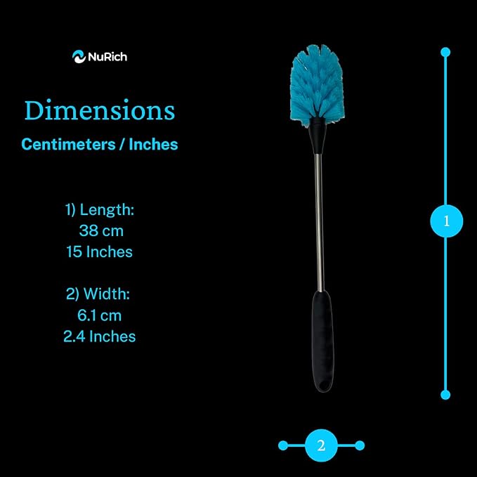 NuRich Long Bottle Brush for Water Bottles - Image 4