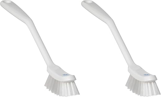 Vikan - Fine Dish Brush - Heavy-Duty, Slip-Resistant Cleaning Brush, by Vikan