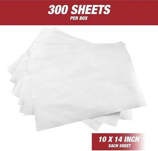 26029 Prep Wipe WHITE Lint Free Cleaning Towels Pack of 300 Sheets, Perforated - Image 2