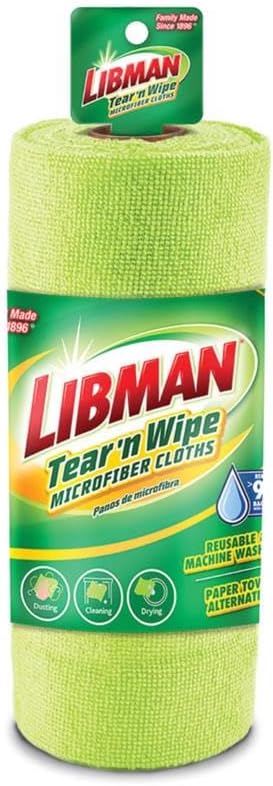 Libman Tear N Wipe Cloths, 15 Cloth Roll by TheLibmanCompany