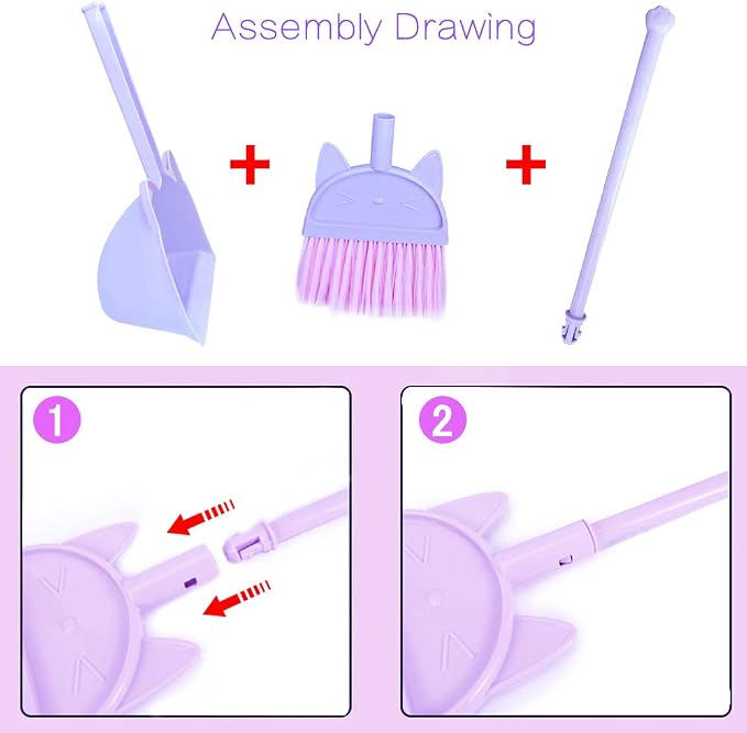 Kids Mini Broom Toy Cleaning Set Combo - Image 4