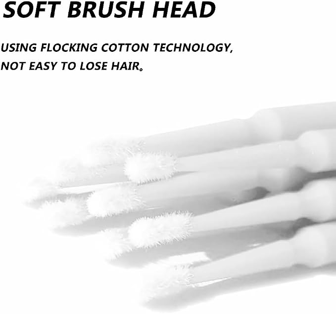 100 Pack Phone Charge Port Cleaning Tool kit, Bendable Mini Soft Round Brushes - Image 3