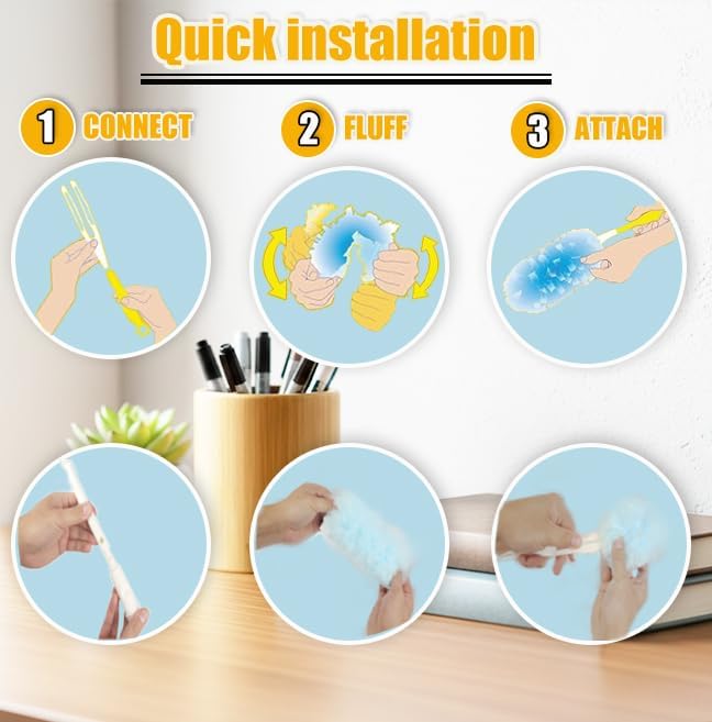 50 Count Duster Refills 360° Heavy Duty Duster Refills Compatible - Image 3