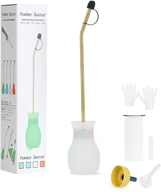 Powder Duster Large Diatomaceous Earth Bulb Duster by DustFlux