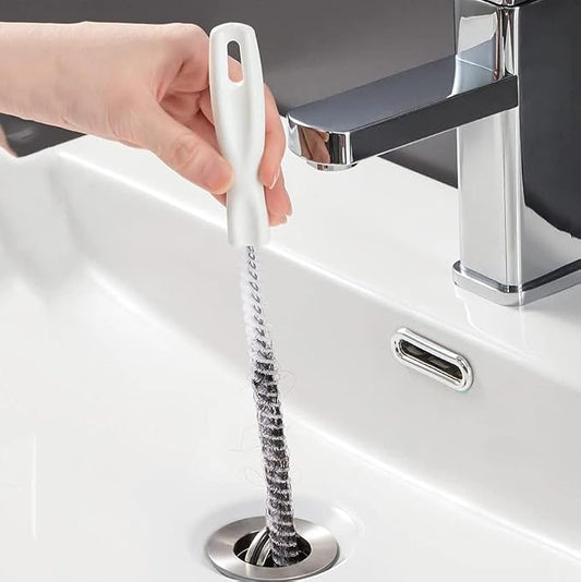 Pipe Dredging Brush Bathroom Hair Sewer Sink Cleaning Brush Drain Cleaner Clog - Image 2