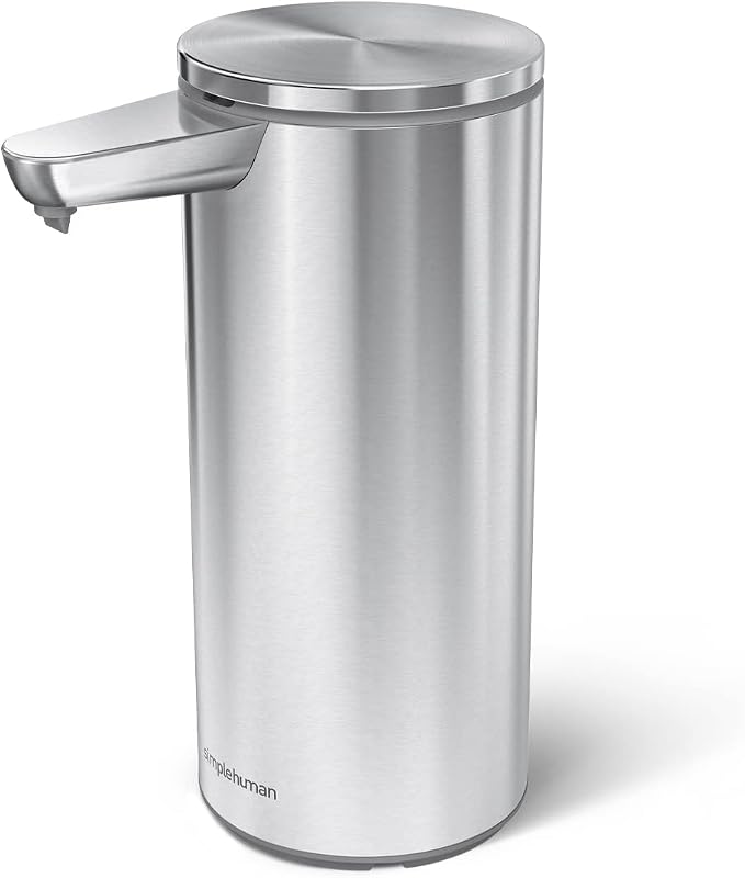 simplehuman 14 oz. Touch-Free Rechargeable Sensor Liquid Soap Pump Dispenser by Simplehuman