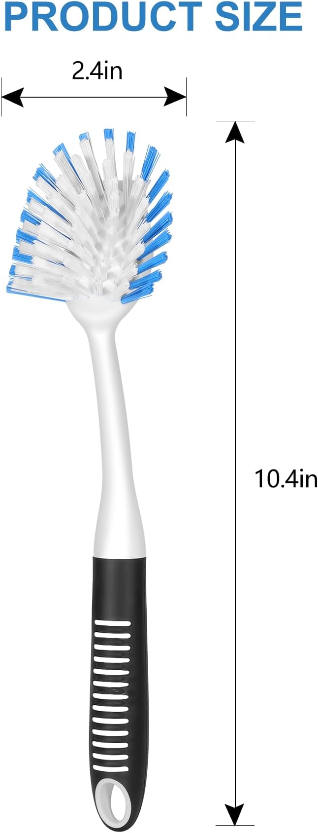 SetSail Dish Brush with Handle, 2 Pack Stiff Bristles Dish Scrubber with - Image 2
