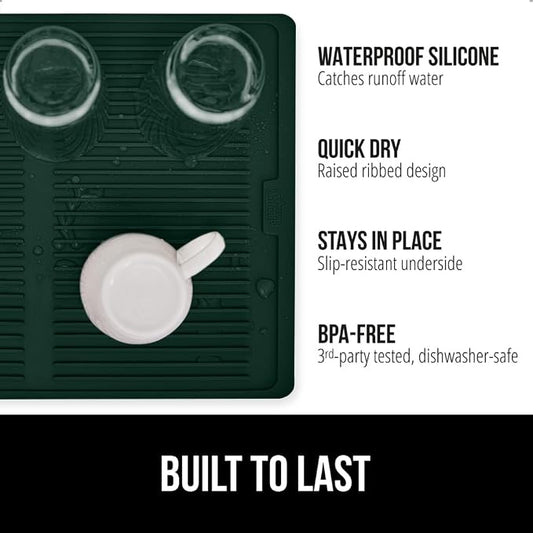 GORILLA GRIP 100% BPA-Free Silicone Dish Drying Mat - Image 2