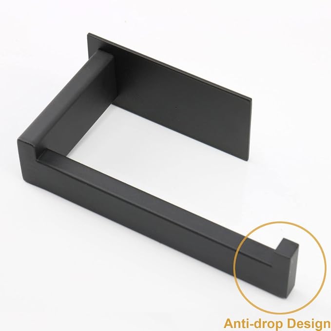 Toilet Paper Holder, Self Adhesive Tissue Holder Stainless Steel Rustproof - Image 4