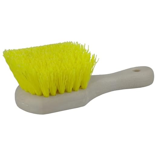 Weiler 79120 8" Utility Scrub Brush, Short Handle, Foam Block - Image 2