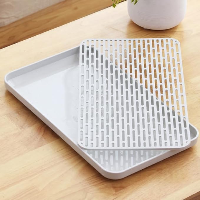 Bottle Drying Rack with Dual Layer Drain Tray 12.20X6.88X0.98In Kitchen - Image 9