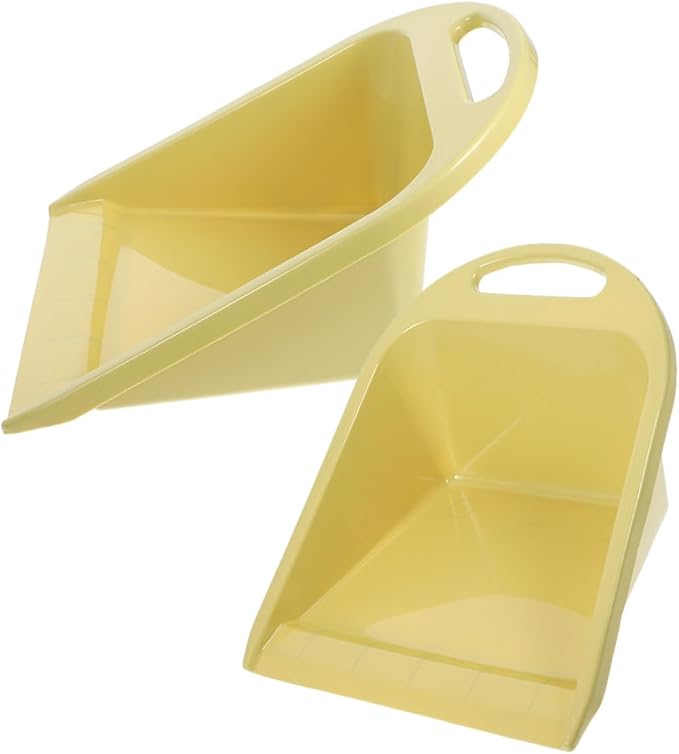 BESPORTBLE Handheld Dust Pan Set 2pcs Small Size Lime Yellow by BESPORTBLE