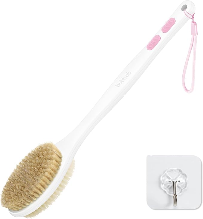 Back Scrubber for Shower with Long Handle, Exfoliating Bath Brush for Body by Unknown