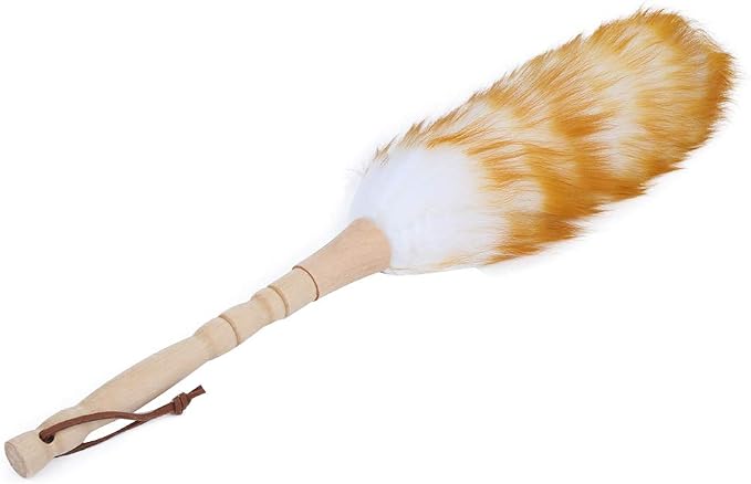 Lambswool Dusters with Wooden Handle, Anti Static Soft Wool Duster Dust Cleaner - Image 8