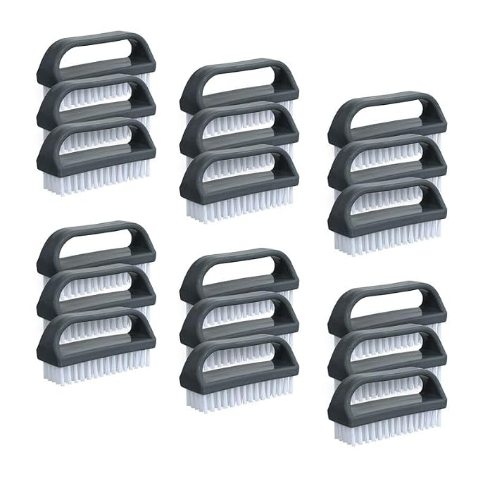 Superio Stiff Nail Brush for Cleaning Fingernails Small Scrub Brush by Superio