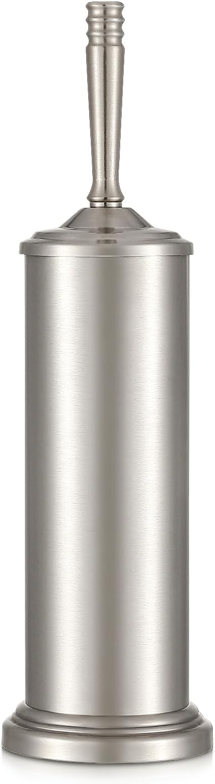 Stain Nickel Toilet Brush and Holder Set, Stainless Steel Toilet Brush by Unknown