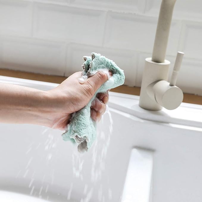 kimteny 12 Pack Kitchen Cloth Dish Towels, Premium Dishcloths, Super Absorbent - Image 2