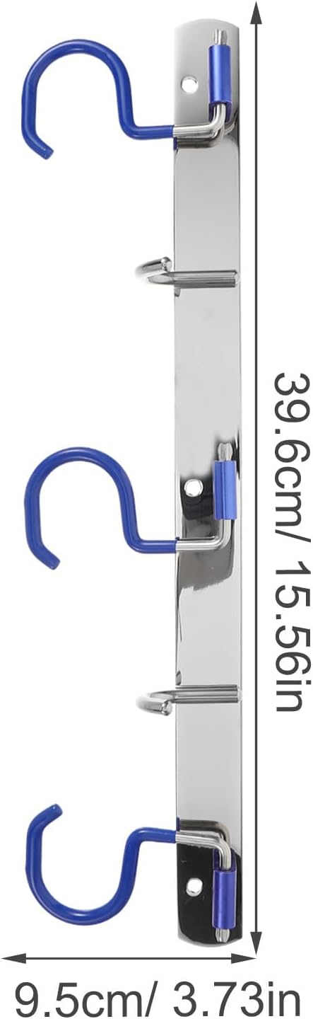 BESPORTBLE Stainless Steel Wall-Mounted Mop Holder and Multi-Function Storage - Image 7