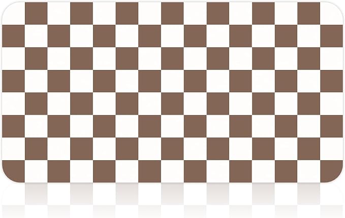 17" x 32" Checkered Dish Drying Mat - Image 9