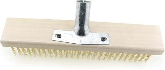 ZYAMY Stainless Steel Wire Floor Brush Head Multi Purpose Metal Wire Deck Brush by Unknown