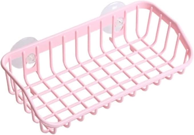 Pink Multifunctional Drain Rack, Hanging Storage Rack Drain Rack Sink Shelf by Unknown