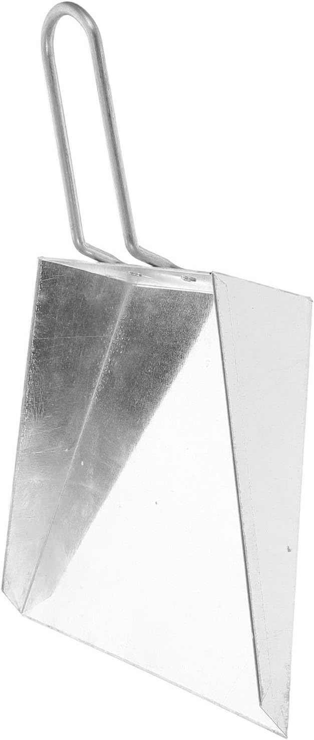 Toyvian Stainless Steel Handheld Dustpan Mini Flat Heavy Duty Tabletop Garbage by Toyvian