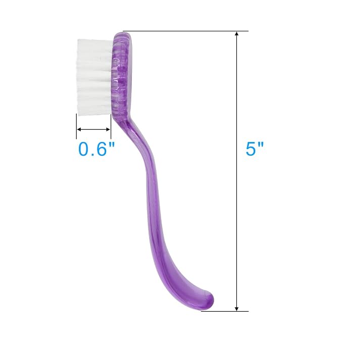 CM Pack of 4 Nail Brushes Manicure Fingernail Scrubbing Cleaning Brushes - Image 3