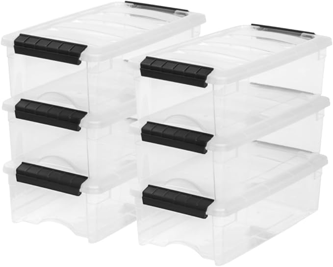 IRIS USA 6-Pack Storage Bins by IRISUSA