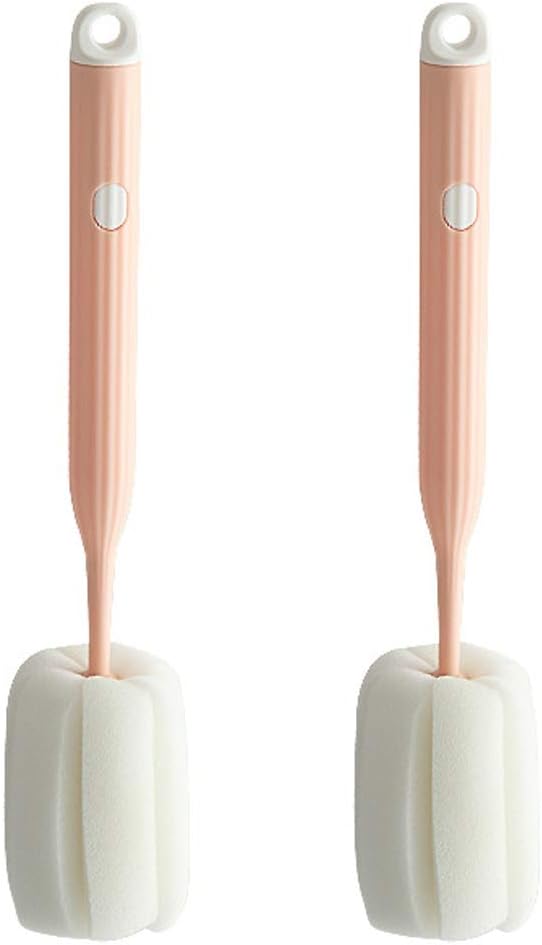 Bottle Soft Brush -2Pcs Sponge Bottle Brush Soft and Easy to Clean, Baby Bottle by DIQIUREN