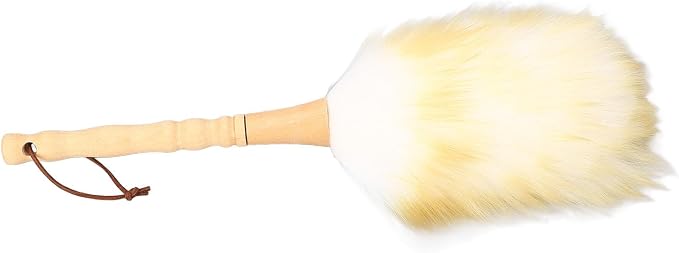 Wooden Handle Lambswool Duster, Soft Wool, Home Use, Musical Instrument - Image 6