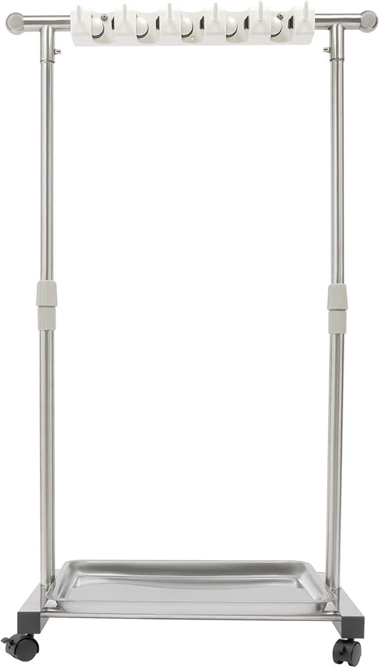Broom Mop Holder, Movable Put Wet Mops Broom Floor Standing Cleaning Tool Rack by Eapmic