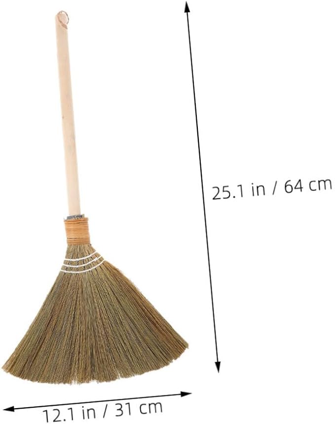 0.25kg Traditional Asian Corn Broom Soft Bristles - Image 2