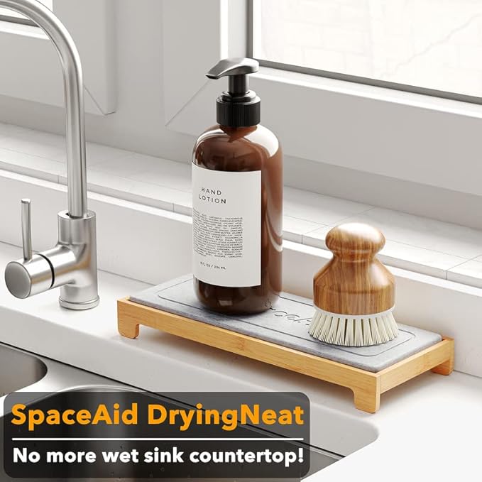 SpaceAid DryingNeat Instant Dry Sink Caddy Organizers, Kitchen Sponge Soap - Image 2
