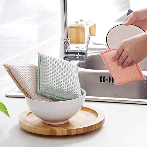 JEBBLAS Bamboo Natural Absorbent Sponges Kitchen Cleaning Sponges Reusable Dish - Image 8