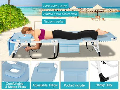 ABORON Camping Cot for Adult 28" Extra Wide, Heavy-Duty 1200D Oxford Cot for Sleeping, Portable Folding Camp Bed with Mat & Carry Bag